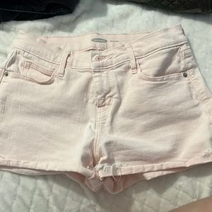High rise jean shorts